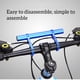 thumbnail image 4 of Naiovety Extensor de manillar de bicicleta con abrazaderas dobles soporte de extensión estante de montaje Universal al aire libre ciclismo de Ciclismo Azul Aleación de aluminio Naiovety OD020549-03B, 4 of 6