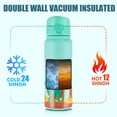 thumbnail image 5 of Oldley Insulate Water Bottle,  20 oz Green Dinosaur Stainless Steel 304 Water Bottle with Lid and Straw, 5 of 7