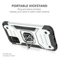 thumbnail image 5 of Samsung Galaxy A03S Case, Rosebono Hybrid Slim Colorful Armor Cover Case With Adjustable Integrated 360 Degree Rotating Ring Kickstand For Samsung Galaxy A03S (Silver), 5 of 6