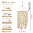 thumbnail image 3 of Bohemian Hanging Lamp Shade Lampshade Handmade Macrame Lamp Shade Plug in Pendant Light Bohemian Hanging Lights with Plug in Cord Light Fixtures for Boho Bedroom Decor Living Room, 3 of 11