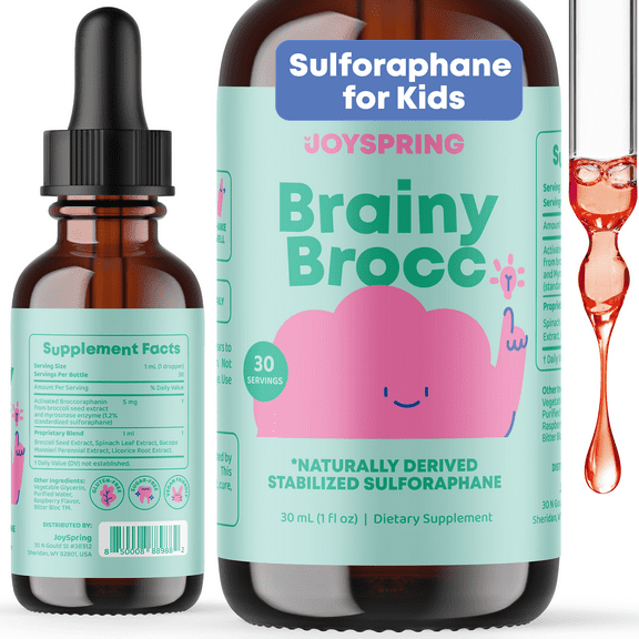 JoySpring Sulforaphane Supplement for Kids Supports Brain Health & Cognitive Support