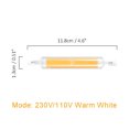 thumbnail image 2 of Bombillas Led 15W 118Mm Bombilla Led Cob 110V 230 V Reemplazar Lámpara Halógena Blanco Cálido Blanco Frío 2 Uds R7S Advancent HA024527-02, 2 of 5
