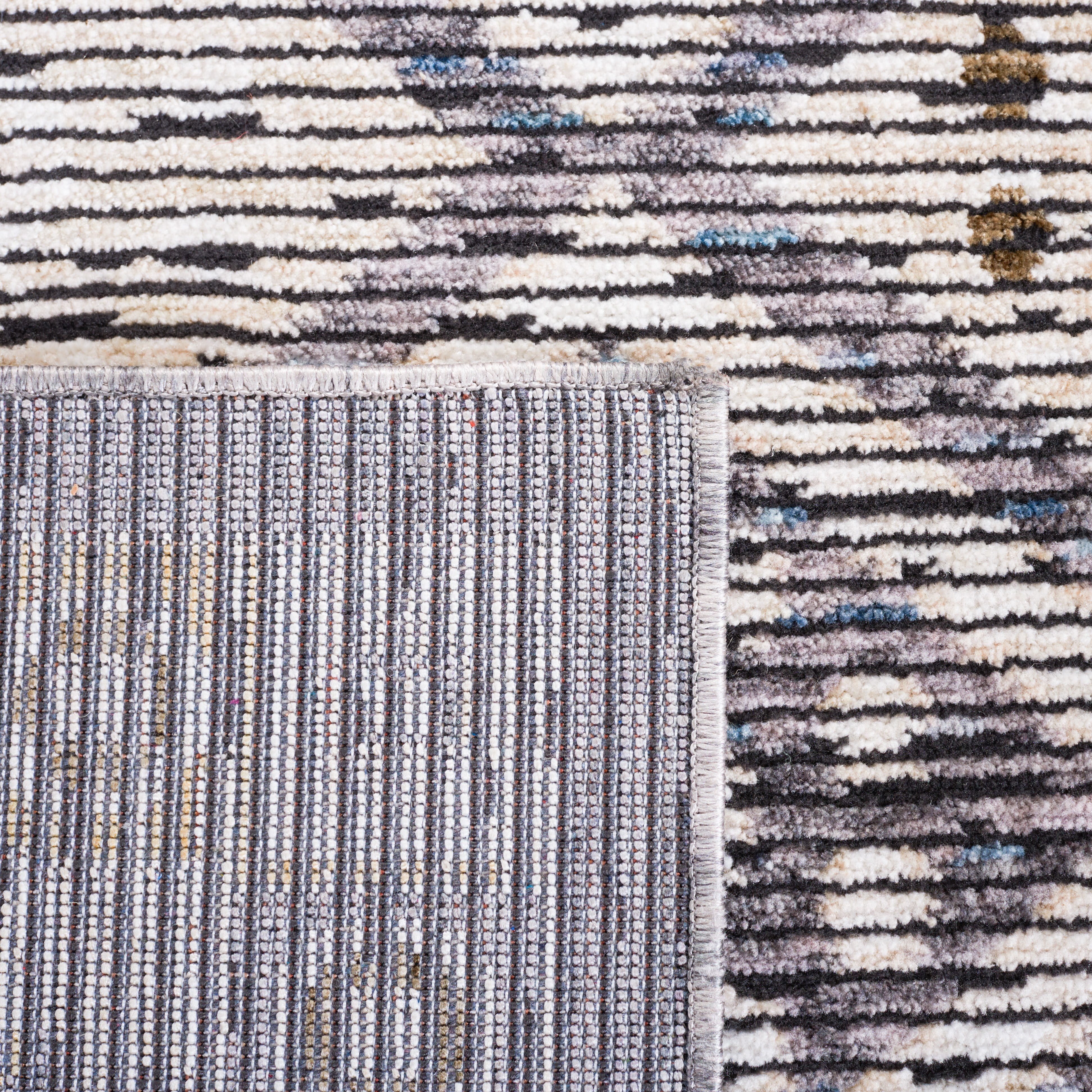 SAFAVIEH Sierra Jonette Geometric Area Rug, Ivory/Grey, 9' x 12'