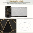 thumbnail image 4 of Lampshades 2 Pack Modern mosaic black gold triangle abstract geometric 13"x13"x10" Light Shade for Table Lamps Floor Lamp Shades Lampshade Replacement Easy Assembly, 4 of 8