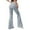 A-Silver358, variant on Bibifish Women's Pants Knit Flare Pants Elastic Waist Ribbed Knit Flared Leg Pants Slim Fit Trendy Workout Home Wear Pants For Ladies