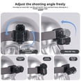thumbnail image 2 of Action Camera Head Strap Mount for DJI Osmo Action 4/3/2, Adjustable Nylon Racket Headband Holder, Horizontal & Vertical Recording, Wearable POV Accessory Kit, 2 of 8