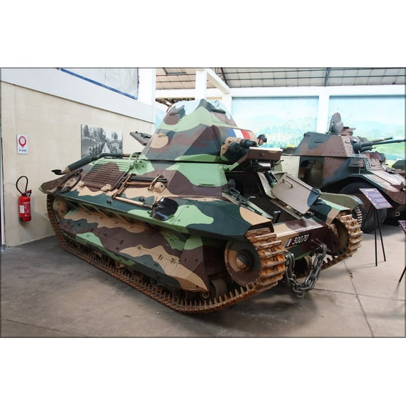 24"x36" Gallery Poster, 1935 Forges et Chantiers de la Mediterranee FCM 36, Tanks in the Musee des Blindes, France, pic 3