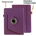 thumbnail image 6 of JYtrend Rotating Case for iPad 10.2 8th 7th Generation Cover with Pocket, Purple, 6 of 6