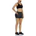 thumbnail image 4 of Pantalones cortos deportivos para mujer con bolsillos interiores con cremallera, pantalones cortos sueltos para gimnasio, Yoga, pantalones cortos deportivos de secado rápido para correr, 4 of 6