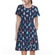 thumbnail image 1 of Disketp Cartoon Lighthouse para Vestido de Manga Corta para Mujeres, Vestidos de Verano para Mujeres, Casual y Holgado para la Playa, 1 of 6