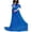 Blue, variant on Maternity Photography Props Floral Lace Dress Fancy Summer Off Shoulder Pregnancy Gown for Photo Shoot