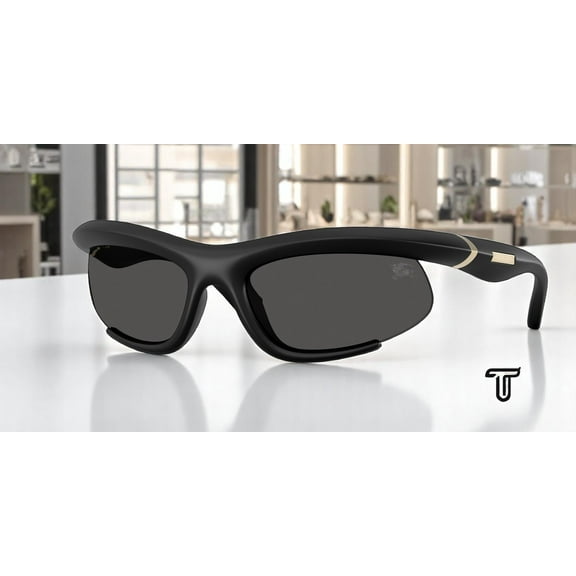 BURBERRY BE4462 418687 Rubber Black Dark Grey 64 mm Women's Sunglasses