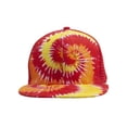 thumbnail image 2 of Top Headwear Tie-Dye Adjustable Trucker Hats - Red/Yellow, 2 of 2