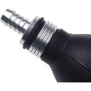JRL lack& Silver Rubber Fuel Pump Line Hand Primer Bulb