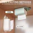 thumbnail image 4 of WLOELOEW Yellow Toilet Paper Holder With Adhesive Backing For Wall Mounting In Bathroom Plastic Construction Paper Dispenser Box Yellow, 4 of 4