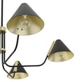 thumbnail image 4 of Hunter - Grove Isle 5-light Matte Black, Extra Large Chandelier, Dimmable, Modern Style, Pharmacy Shaped, for Bedrooms, Dining, Living Rooms - 19195, 4 of 8