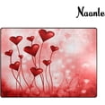 thumbnail image 3 of FREEAM Valentine's Day Abstract Background Area Rug 1.7'x2.6', Red Love Heart Polyester Area Rug Mat for Living Dining Dorm Room Bedroom Home Decorative, 3 of 6