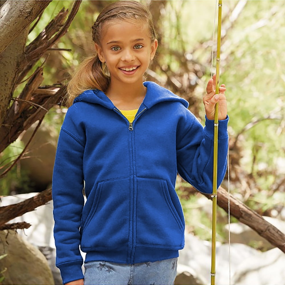 Fruit of the Loom Boys Sweatshirt blue Royal Blue 14-15 Years 