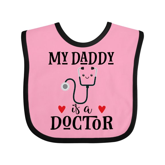 Inktastic Doctor Daddy Physician Baby Gift Boys or Girls Baby Bib