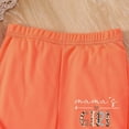 thumbnail image 7 of HCNTES Kids Girls Fashion 2 Piece Set Short Sleeve Crewneck Top Stretch Waist Pants Girls Casual Dailywear Spring Summer School Outfit 3-7Y(F02-Orange,7-8 Years), 7 of 7