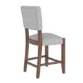 thumbnail image 4 of Mid Century Modern Dining Chairs of 4, Linen Upholstered Counter Stools Barstools, Grey, 4 of 12