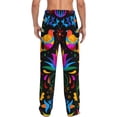 thumbnail image 3 of Fotbe Mexican Flower Traditional1 Men's Pajama Pants,Sleepwear Pants,Pj Bottoms Drawstring And Pockets-Large, 3 of 9