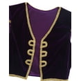 thumbnail image 3 of DPOIS Kids Boys Arabian Prince Costume Sleeveless Waistcoat Vest Top Purple 12, 3 of 6