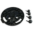 thumbnail image 3 of vidaXL Plant Trolleys with Wheels 2 pcs Diameter 11.8" Black 374.8 lb, 3 of 10