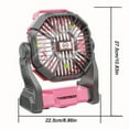 thumbnail image 4 of 3-in-1 Portable Camping Fan w/ LED Lantern & Timer, Rechargeable Battery Operated for Tents, BBQ, Travel, 4 of 17