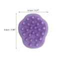 thumbnail image 4 of Unique Bargains 1 Pc Petal Shape Hair Shampoo Brush for Head Massage 3.86"x3.27"x2.48" Purple, 4 of 6