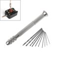 thumbnail image 2 of Swivel Head Pin + 10pcs Micro Hss Twist Drill Bits For Jewelry Watch Hobby Hand, 2 of 5