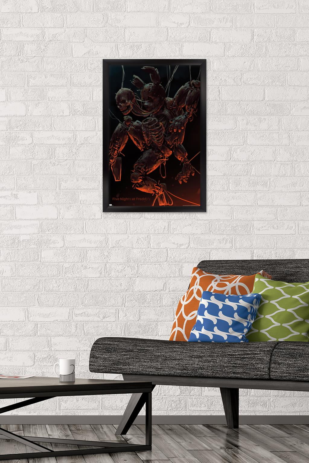 Five Nights at Freddy's - Skeleton Wall Poster, 14.725" x 22.375" Framed