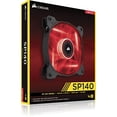 thumbnail image 7 of Corsair Air Series SP 140 LED Red High Static Pressure Fan Cooling - single pack - CO-9050024-WW, 7 of 7