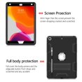 thumbnail image 5 of For iPad 7th Generation 2019 10.2 inch / A2200 / A2198 / A2197 Shockproof Duty Hard Kickstand Case Cover Black/Black, 5 of 10