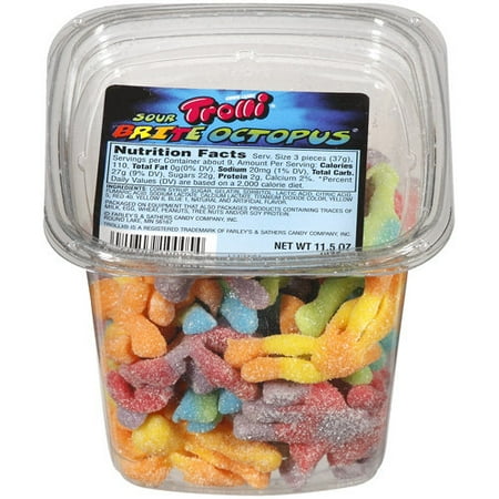 Trolli Sour Brite Octopus Gummi Candy, 11.5 oz
