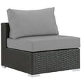 thumbnail image 5 of Modway Sojourn 7 Piece Outdoor Patio Sunbrella® Sectional Set in Canvas Gray, 5 of 8