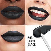 RIMMEL Lasting Mega Matte Liquid Lipstick, 840 Pitch Black, 0.25 fl oz