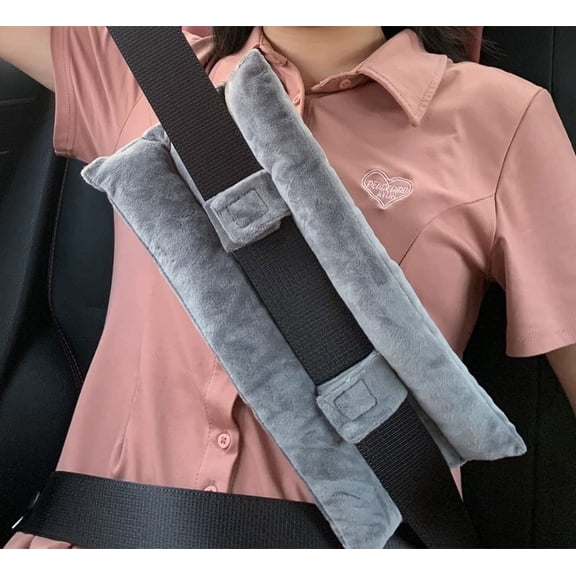 Car Seat Belt Pillow - 100% Cotton Soft Mastectomy Recovery Seatbelt Cover Cushion for After Heart Surgery, Breast Cancer Recovery Patient Care