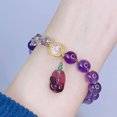 thumbnail image 3 of nipocaio Purple Crystal Bracelet For Women Girl, 3 of 5