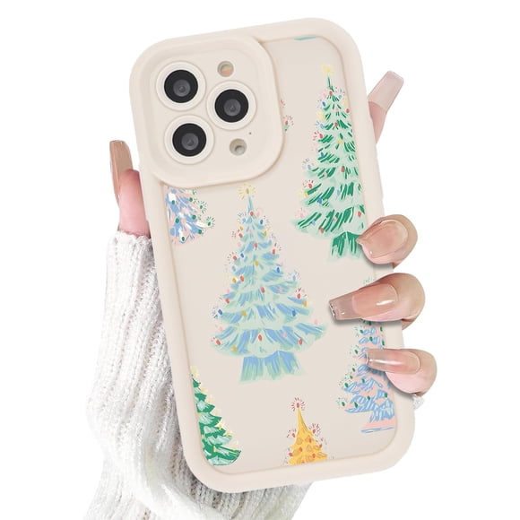 Funda para iPhone 15 Pro 6.1" Cinysnt de Silicona con Diseño Navideño