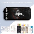 thumbnail image 6 of Death Note 3PCS Casual Backpack Set Bookbag + Pencil Case + Lunch Bag Combination For Travel Work Camping, 6 of 8