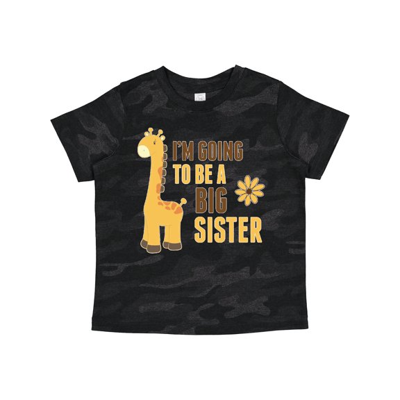 Inktastic I'm Going to Be a Big Sister Giraffe Girls Toddler T-Shirt