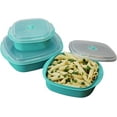 thumbnail image 3 of Reston Lloyd Calypso Basics 3-Piece Microwave Steamer Set, Turquoise, 3 of 7
