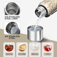 thumbnail image 3 of 20 Oz Fall Pumpkins and Floral Pattern Coffee Tumbler Double Wall Insulated Stainless Steel Water Bottle | Metal Reusable Thermoses Flask with Cup Cap | Leak & Sweat Proof with Anti-Dust Lid, 3 of 7