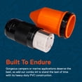 thumbnail image 3 of True Mods 50A RV Power Inlet Shore Power Supply Kit w/Cord Boot Protector & Receptacle [NEMA SS2-50 125/250V] [Twist-Lock] [6/3+8/1AWG Wire Compatible] [LED Indicator] [ETL] Boat Trailer - Black, 3 of 9