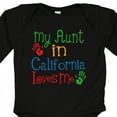 thumbnail image 4 of Inktastic My Aunt in California Loves Me Boys or Girls Long Sleeve Baby Bodysuit, 4 of 5