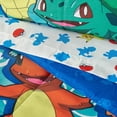 thumbnail image 2 of Pokemon,First Starters Ensemble de Lit Simple Tout-en-un, 64 Pouces x 86 Pouces, Multicolore, 2 of 6