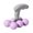 Purple, variant on BELOVING Massage Roller Body Roller Portable Convenient Comfortable Silent Manual Massage Tool 6 Wheels for Arm, Shoulder, Leg, Thigh Blue