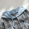 thumbnail image 6 of ZVAVZ Past Orders Womens Flannel Shirt Lightweight Plaid Button Down Shirts Oversized Long Sleeve Shacket Jacket Tops Boyfriend Shirts for Women Plaid Shirt, 6 of 7