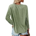 thumbnail image 4 of Colisha Women Solid Color Long Sleeve Tunic Shirt Casual Crew Neck T Shirt Blouse Baggy Autumn Winter Pullover Tops, 4 of 4